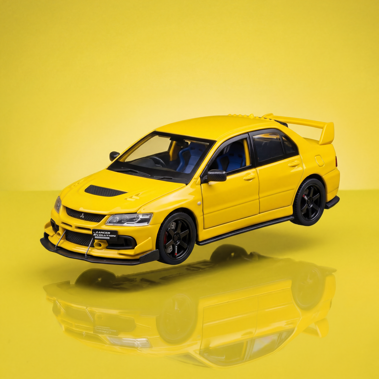 Mitsubishi Lancer EVO 1 36 scale diecast model car in rally sport finish