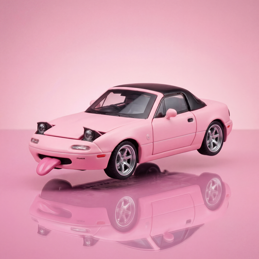 Mazda series 1 36 scale diecast model car with opening doors and rubber tires