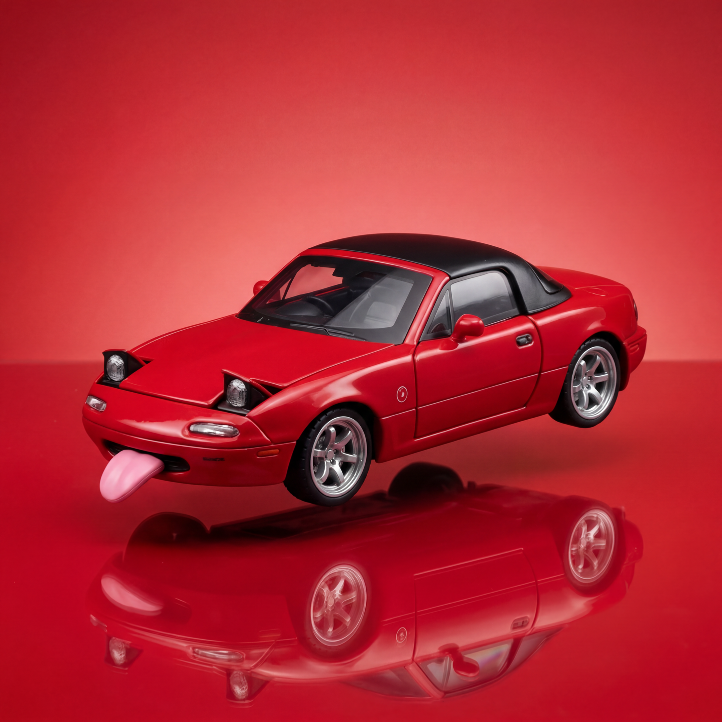 Mazda series 1 36 scale diecast model car with opening doors and rubber tires