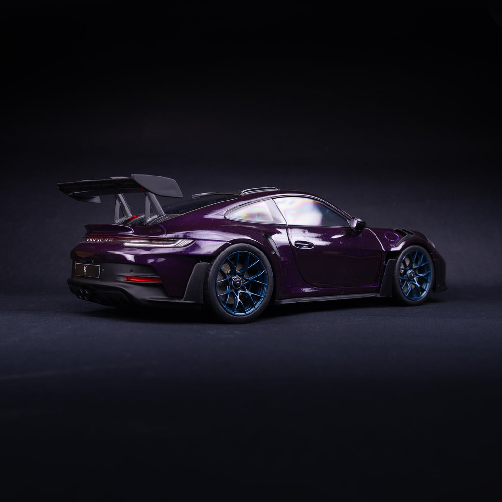 992 GT3RS (weissach) - PURPLE - indigo blue rims