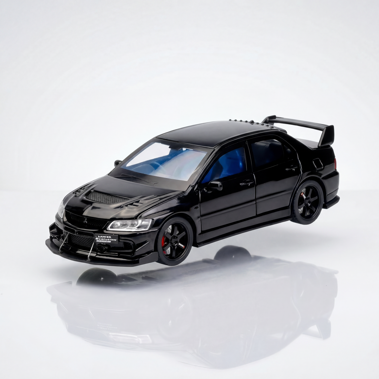 Mitsubishi Lancer EVO 1 36 scale diecast model car in rally sport finish